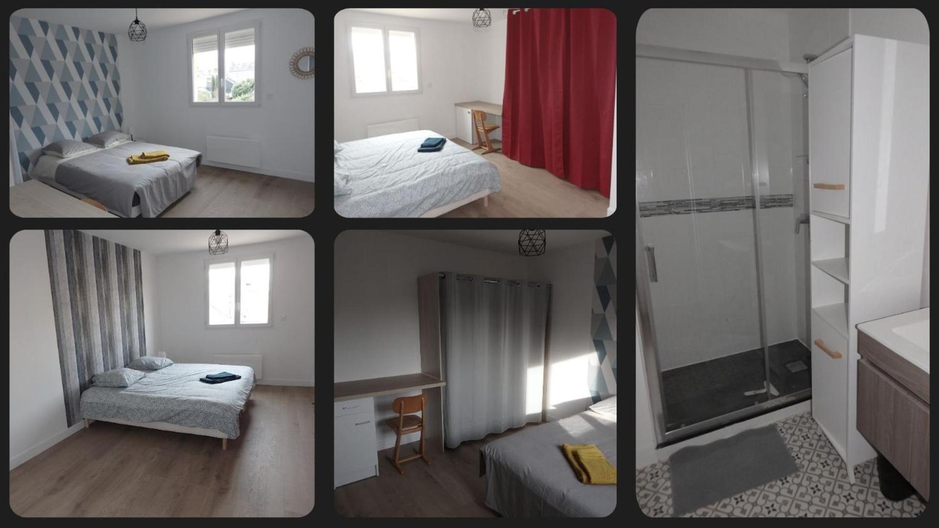 Chambre Avec Sdb + Wc Privatifs Dans Maison 114 M2 Avec Cour Daire Le Mans Dış mekan fotoğraf